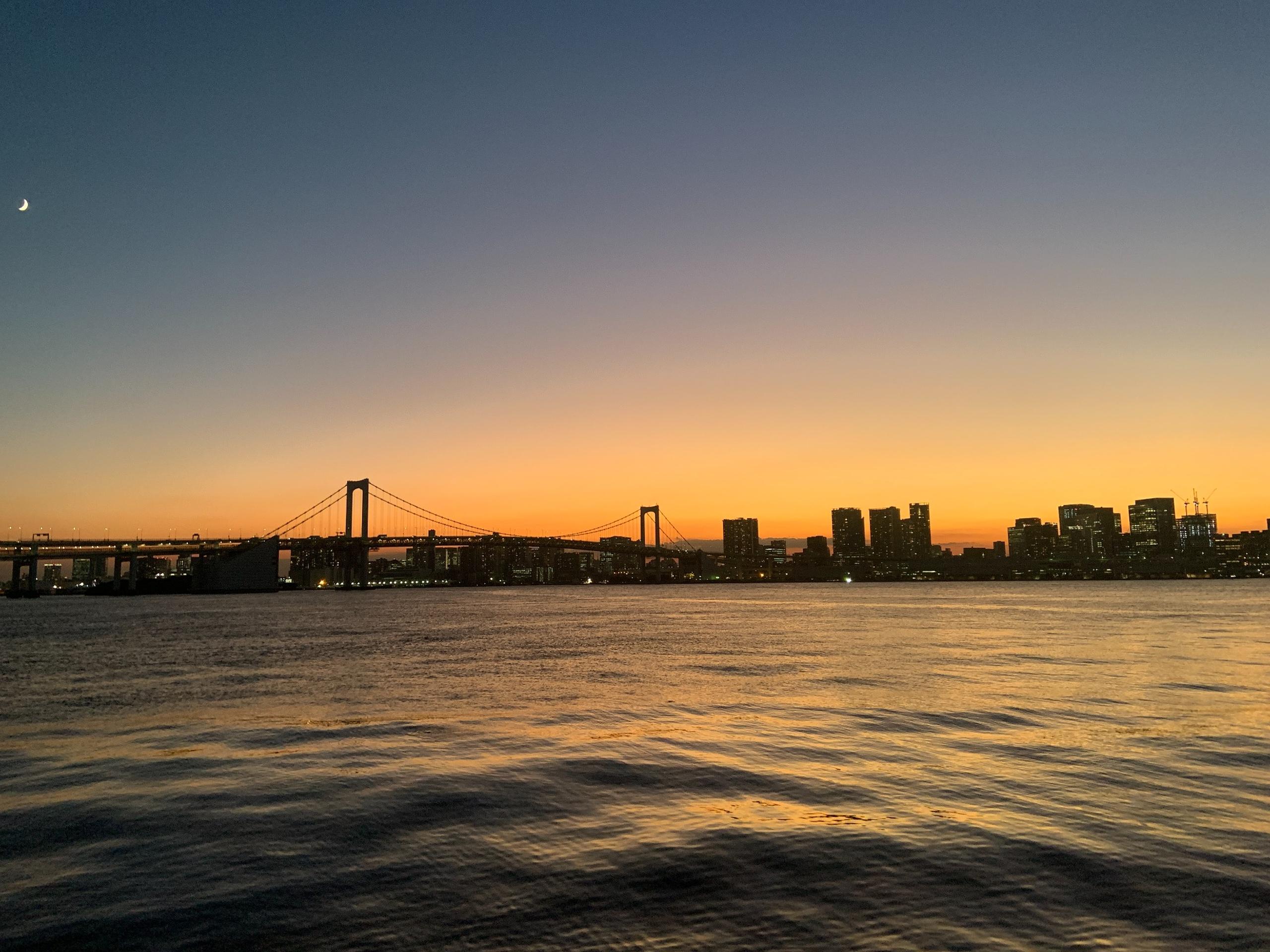 ぐるり公園の夕景